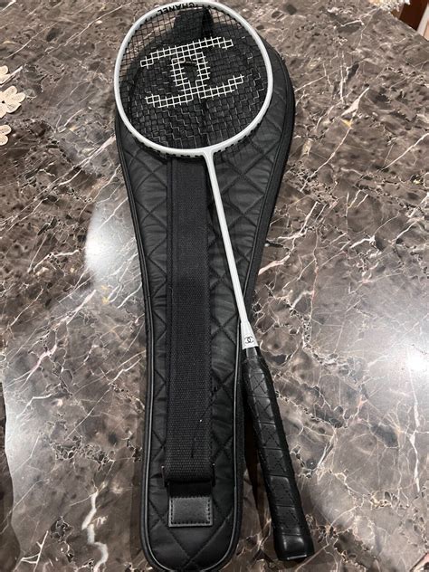 chanel racket badminton|chanel badminton racket silver.